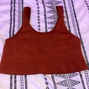 urban outfitters scoop neck ribbed bra